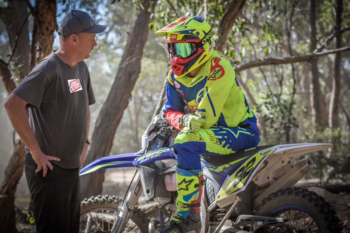 Kane O Rourke SHERCO RACE READY WITH CHAD’S OFF-ROAD SETUPS